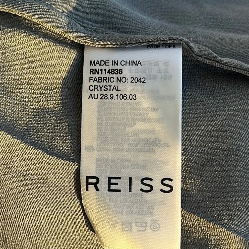 Reiss Crystal Pleated Tulle Midi Skirt size